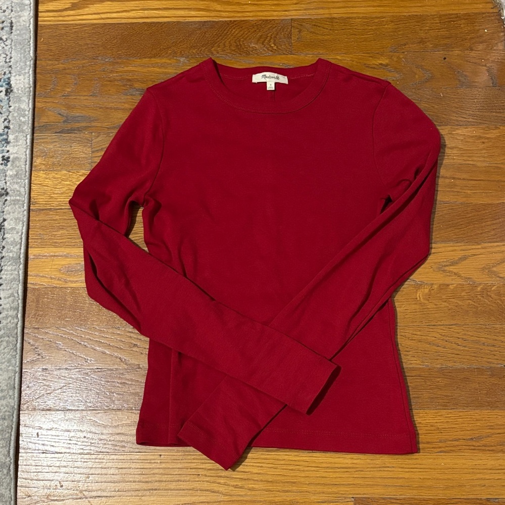 MADEWELL red Long Sleeve Top